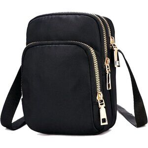 Women's Black-b Small Cell Phone Purse Crossbody Wallet Cute Single Shoulder Bag